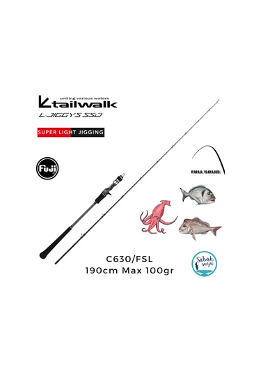 Tailwalk Ssd L-jiggys C630/fsl 1.90mt Max 100gr S2p Tetikli Light Jigging Kamış Standart