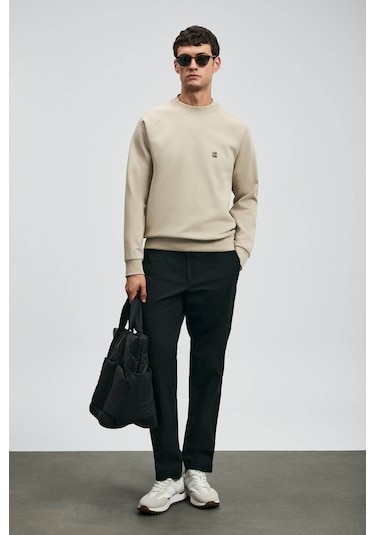 Lufian Grant Bej Erkek Sweatshirt 112030179 Bej