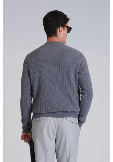 Lufian Rıght Erkek Kazak Gri Gri 112090138100150 Gri