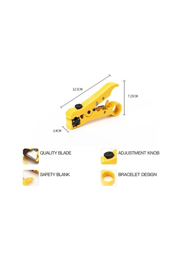 Cc Globall Koaksiyel Kablo Tel Kesici Sıyırıcı Rg59 Rg6 Rg7 Rg11