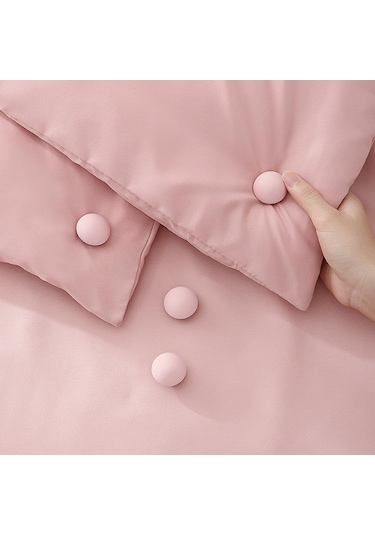 Mavi 4 Adet Mantar Yorgan Tutucu Kaymaz Battaniye Klipsi Levha Tutucu Çarşaf Bağlantı Elemanları