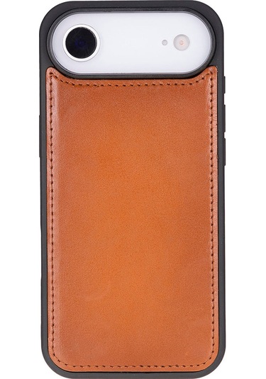 Bloomcase Magic Wallet Urban Tan Hakiki Deri İphone Uyumlu 17 Air 6.5" Cüzdanlı Telefon Kılıfı Taba