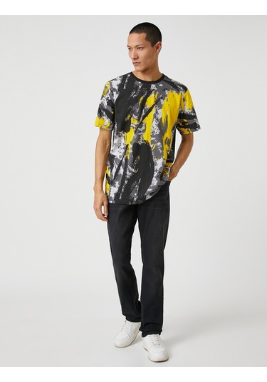 Koton Straight Fit Boru Paça Kot Pantolon - Mark Jean Siyah 3sam40024nd 3sam40024nd999 Siyah