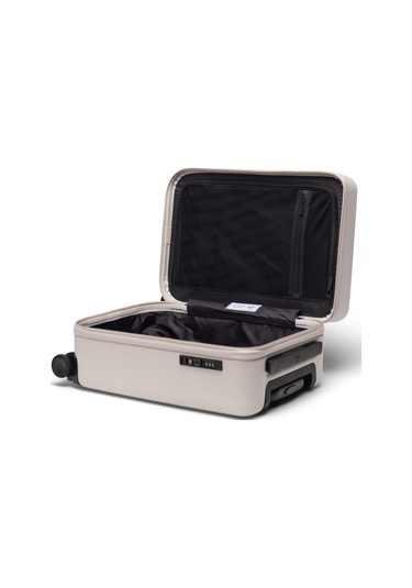 Herschel Heritage Hardshell Darbeye Dayanıklı Tekerlekli Kabin Boy Valiz 35 L Ay Işığı Krem