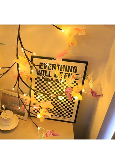 1.8m 96-led Renkli Kelebek Asma Dize Işıklar, 8 Mod Uzaktan Kumandalı Usb İç Mekan Dekoratif Işıklar