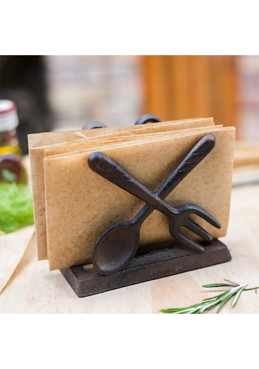 Suntek Retro Peçete Tutucu Yaratıcı Depolama Çatal-ve-kaşık