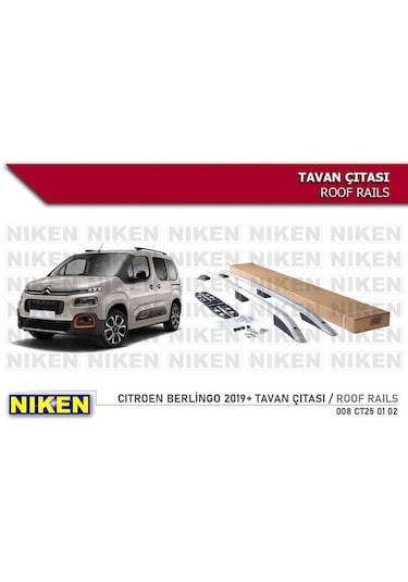 Peugeot Rifter Tavan Çıtası Port Bagaj Gri Kısa 2019+