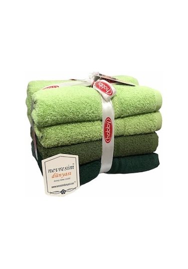Hobby Rainbow 4´lü Havlu Seti Yeşil