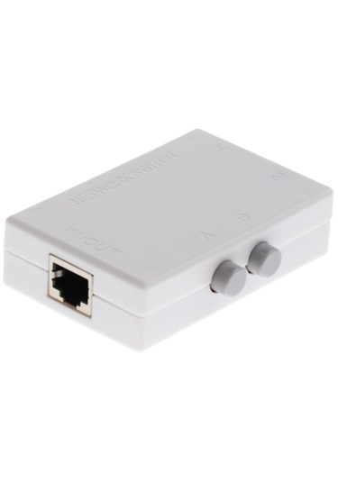 Homyl Mini 2port Manuel Ağ Paylaşım Anahtarı 2ın1 1ın2 Rj45