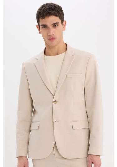 DeFacto Modern Fit Astarlı Düğmeli Blazer Ceket C5990AX25SPBG49