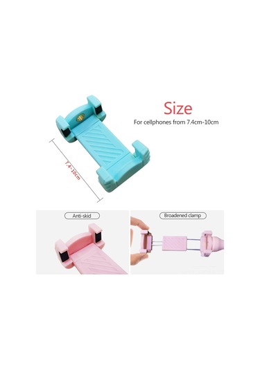 Suofeng Yeşil Kablosuz Telefon Tutucu, 360 Döner, Araç Ve Evde Kullanımı, Anti-kayma, Esnek Kauçuk Ve Metal, 7.4-10cm Telefonlar İçin Yeşil