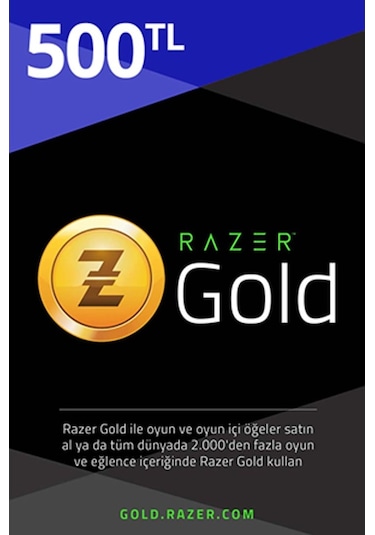 Razer Gold Tr Pin 500 TL