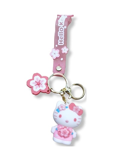 Hello Kitty Turquoise Edition 3d Figürlü Turkuaz Bilek Kayışlı Anahtarlık - 1 Adet