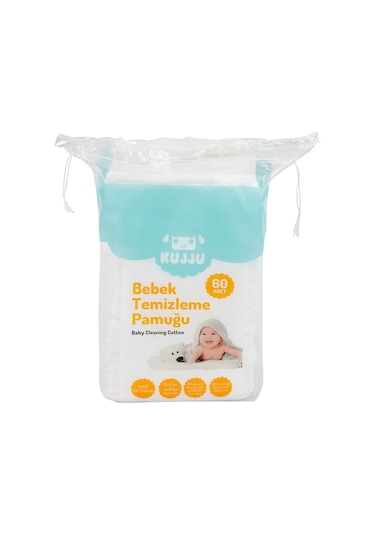 Kujju Bebek Temizleme Pamuğu 60 Adet I42882021ss1