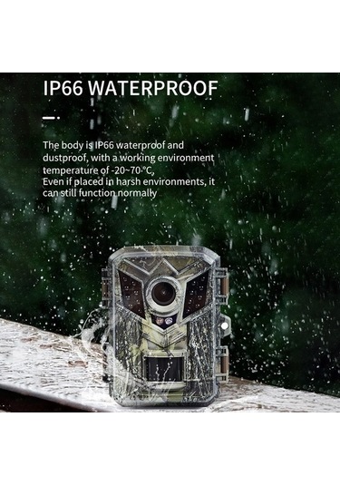 Pazly Ip66 Avcılık Kamera 0.2s Tetik Hızı Yaban Hayatı İzleme Çok Renkli Gece Görüşlü Çok Renkli