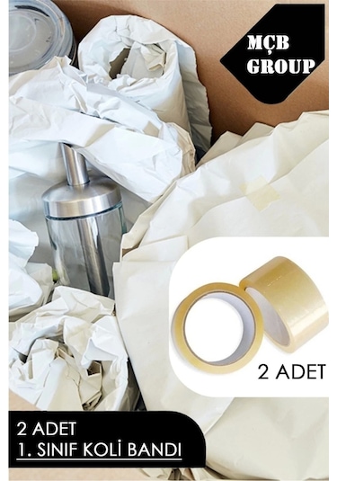 40x60cm Tabak Bardak Sarma Taşıma Taşınma Paketleme Kağıdı 100 Adet + 2 Adet Koli Bandı