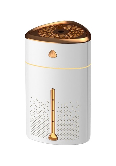 Ev Masaüstü 1000ml Büyük Kapasiteli Sürekli Nemlendirici - 7 Renkli Led Işık, Sessiz Çalışma, Yüksekten Su Doldurma - Beyaz