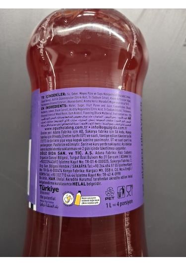 Sarıyer Limonata Karadut & Limonlu 1 Lt X 6 Adet