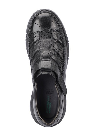 Forelli 71661-h Pedro Siyah Erkek Hakiki Deri Ayakkabı Siyah