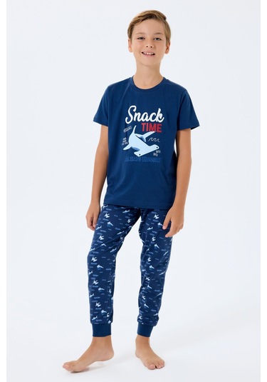Rolypoly Erkek Çocuk Lacivert Pijama Takım Rp3743-c-v1