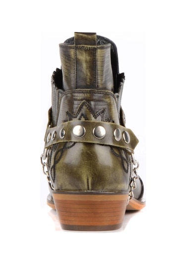 Footcourt Oliv Erkek Kovboy Bot (Western) Yeşil