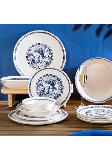 Perotti French Altın Yaldızlı Stoneware 27 Parça Yemek Takımı