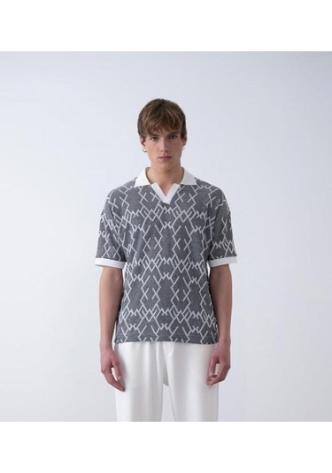 Polo Yaka Triko Tshirt Ekru