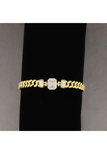 925 Ayar Gümüş Baget Gurmet Bileklik N11.2710