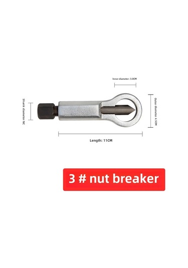 Geeksen Ev İçin Paslı Vida Ve Somun Açıcı, 4'lü Cr-v Çelik Set - Somunları Kolayca Ayırma Ve Kırma Aleti