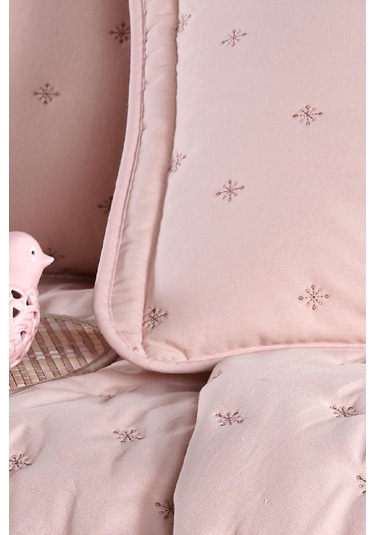 Clasy Aspendos Pudra Çift Kişilik Microfiber Yatak Örtüsü Pudra