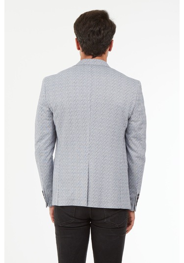 Sposo 5127 Dar Kalıp Yarım Astarlı Koyu Gri Erkek Blazer Ceket Koyu Gri