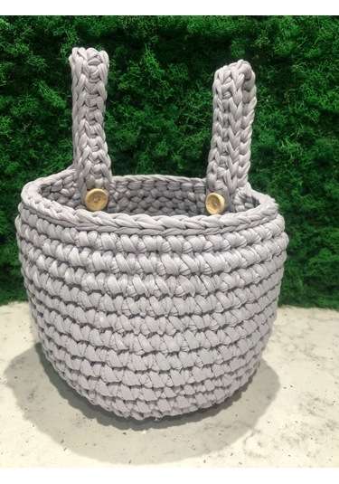 Sialia Knitting Yatak İçin Cep, Asılabilir Örgü Sepetli Düzenleyic 206032395 Gri