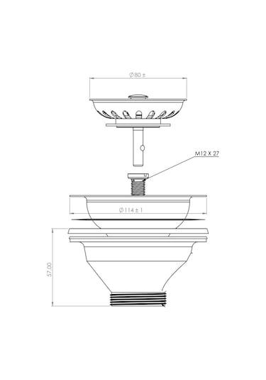 E50 1B/465.440 1B Eviye Sifon Takımı Giderleri