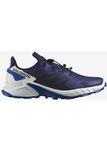 Salomon 473157 Supercross 4 Blue Print/Black/Lapis Blue Erkek Outdoor Ayakkabı - Lacivert