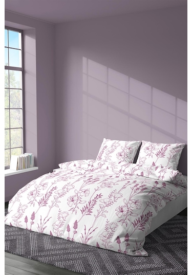 Zeynep Tekstil Nevresim + Yastık Kılıfı Çarşafsız Pamuklu Çift Kişilik Nevresim Seti Grape 200 x 220 Yeşil