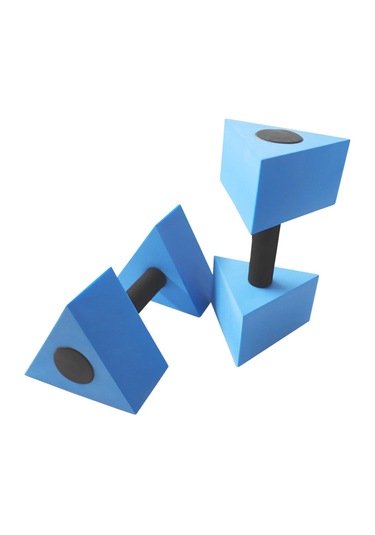 Suntek Üçgen Su Aerobik Halterler Eva Havuz Için Mavi