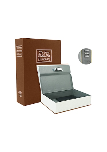 Mühlen Secret Safe 265 Büyük Boy Kitap Şekli Gizli Şifreli Kasa