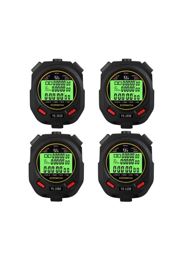 Ys 3 Sıra Ekranlı Aydınlık Kronometre Zamanlayıcı Eğitim Hakem Kronometresi, Stil: Ys-1060 60 Bellek