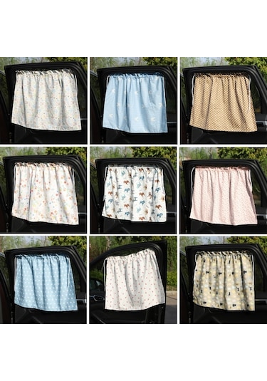 Sones Araba Isı Yalıtımı Karartma Karikatür Pamuk Güneşlik Pembe