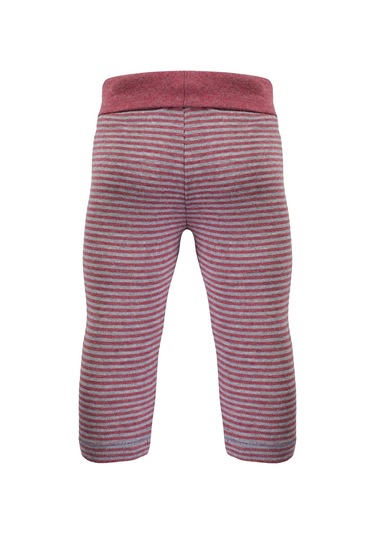 Organicera Organik Tayt, Çizgili , Bordo-grey