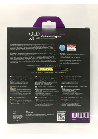QED QE-6601 PERFORMANCE OPTICAL GRAPHITE KABLO 1.5 Metre
