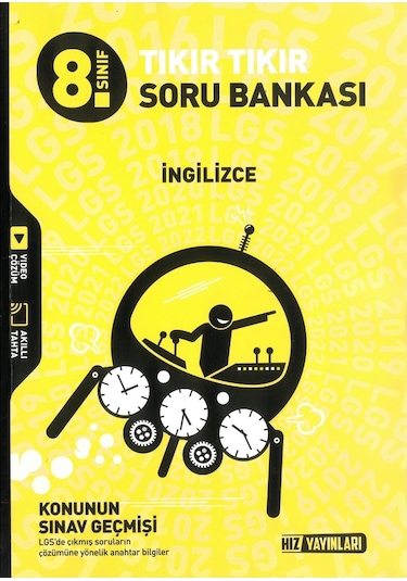 Hız Yayınları 8. Sınıf Tıkır Tıkır İngilizce Soru Bankası Yeni
