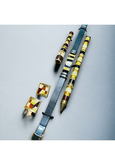 Özel Tasarım Hediyelik Damla Kehribar Set