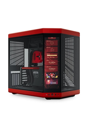 Hyte Y70 Touch Black Cherry Temperli Cam Usb 3.2 E-atx Dual Chamb Bilgisayar Kasası