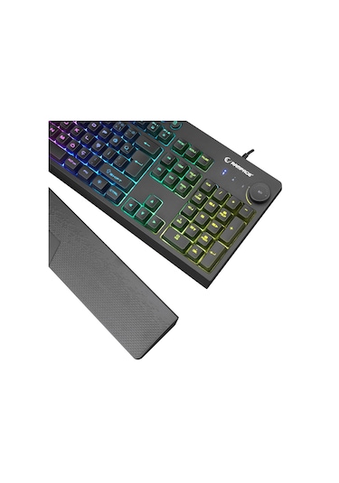 Rampage KB-GX65 SIMULA USB RGB Aydınlatmalı 4 Makro Tuşlu Bilek Destekli Oyuncu Klavye
