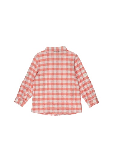 Panço Erkek Çocuk Ekose Desenli Gömlek Somon 2311Bb06005-1915 001