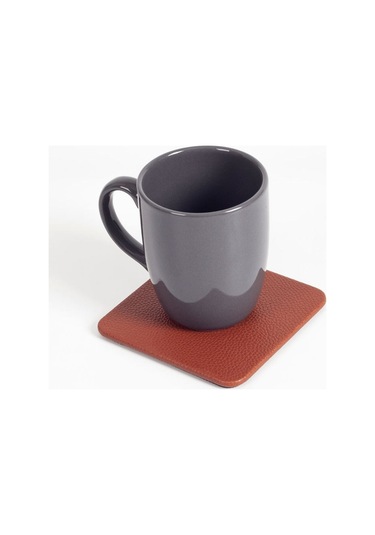 Turgut Office Deri Bardak Altlığı Taba 1 Adet Taba