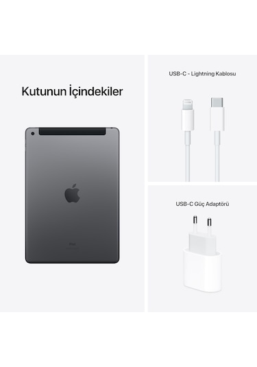 Apple iPad 2021 (9. Nesil) Wi-Fi MK2N3TU/A 256 GB 10.2" Tablet Gri