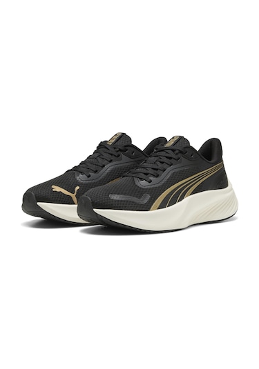 Puma Pounce Lite Unisex Sneaker Siyah - Altın