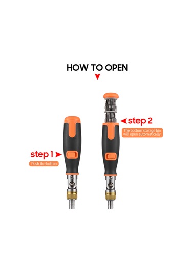 10'u 1 Arada Çok Uçlu Cırcır İki Yönlü Cırcır Tornavida